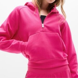 NWt Athleta Easy Fleece 1/2 Zip Hoodie